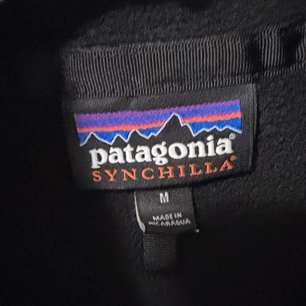 Patagonia Black Sleeveless Fleece Jacket - Picture 3 of 4
